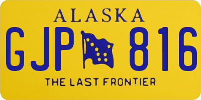 AK license plate GJP816