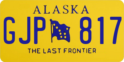 AK license plate GJP817
