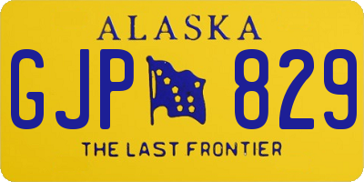 AK license plate GJP829