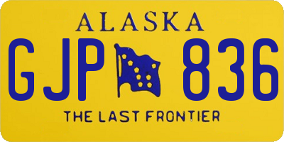 AK license plate GJP836