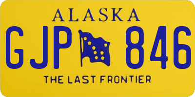 AK license plate GJP846