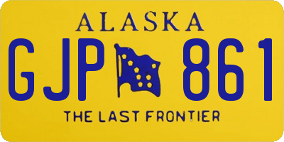 AK license plate GJP861