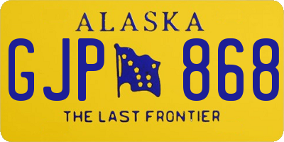 AK license plate GJP868