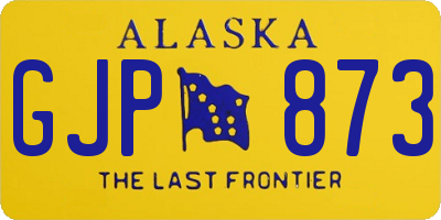 AK license plate GJP873