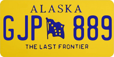 AK license plate GJP889