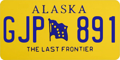 AK license plate GJP891