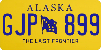 AK license plate GJP899