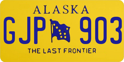 AK license plate GJP903