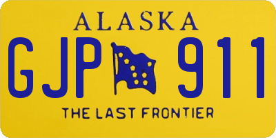 AK license plate GJP911