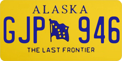 AK license plate GJP946