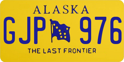 AK license plate GJP976