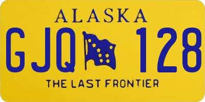 AK license plate GJQ128
