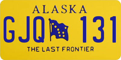 AK license plate GJQ131