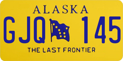 AK license plate GJQ145