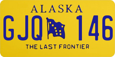 AK license plate GJQ146