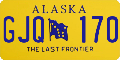 AK license plate GJQ170