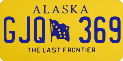 AK license plate GJQ369