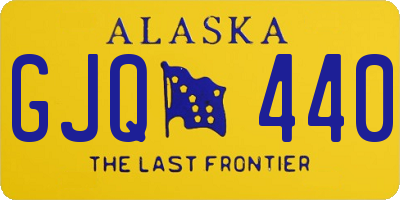 AK license plate GJQ440