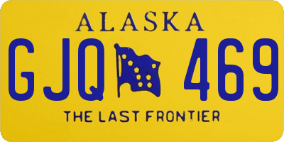 AK license plate GJQ469