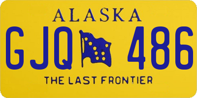 AK license plate GJQ486