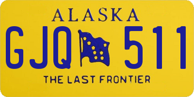 AK license plate GJQ511