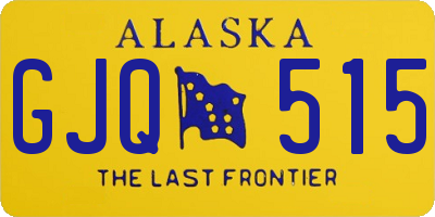 AK license plate GJQ515