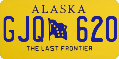 AK license plate GJQ620