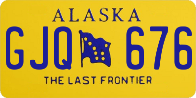 AK license plate GJQ676
