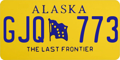 AK license plate GJQ773