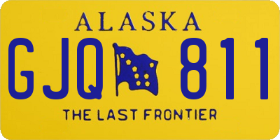 AK license plate GJQ811
