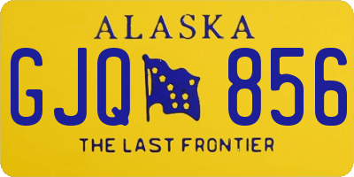 AK license plate GJQ856