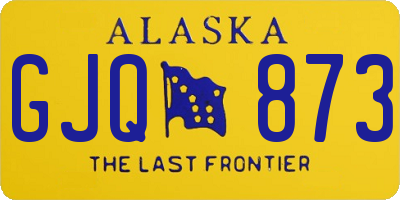 AK license plate GJQ873