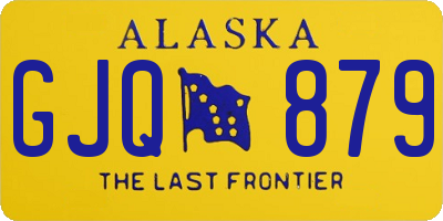 AK license plate GJQ879
