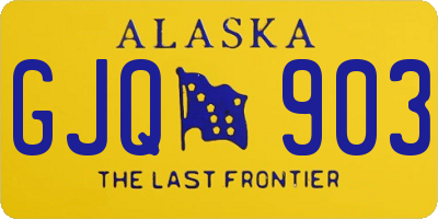 AK license plate GJQ903