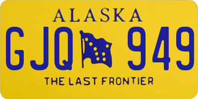 AK license plate GJQ949