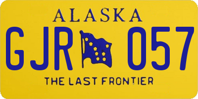 AK license plate GJR057