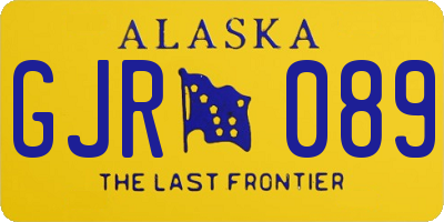 AK license plate GJR089