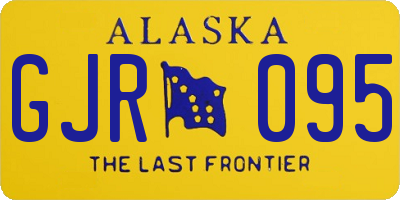 AK license plate GJR095