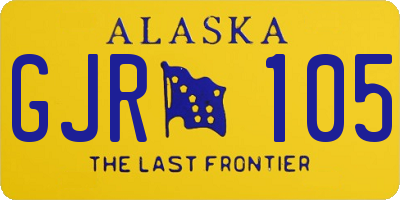 AK license plate GJR105