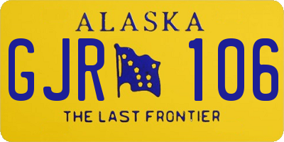 AK license plate GJR106