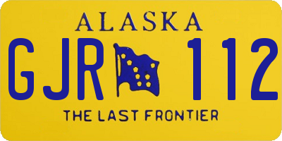 AK license plate GJR112