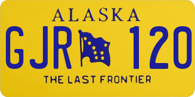 AK license plate GJR120