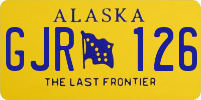 AK license plate GJR126