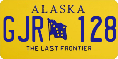 AK license plate GJR128