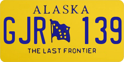 AK license plate GJR139