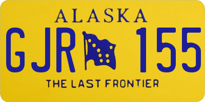 AK license plate GJR155