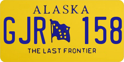AK license plate GJR158