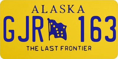 AK license plate GJR163