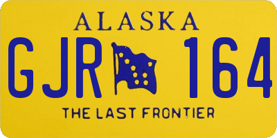AK license plate GJR164
