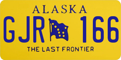 AK license plate GJR166
